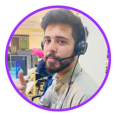 Kareemiya customer service representative on a call